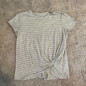 Time and Tru striped gray and white shirt